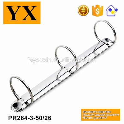 Factory wholesale 3 ring metal nickel binder clip for folder